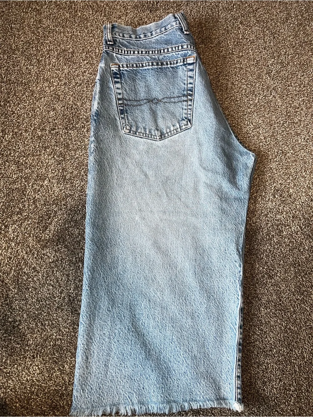 Lucky Brand Blue High-Rise Capris
